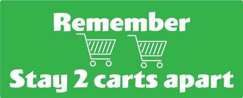 Two Carts Apart Rectangle - Floor Graphics