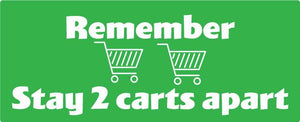 Two Carts Apart Rectangle - Floor Graphics