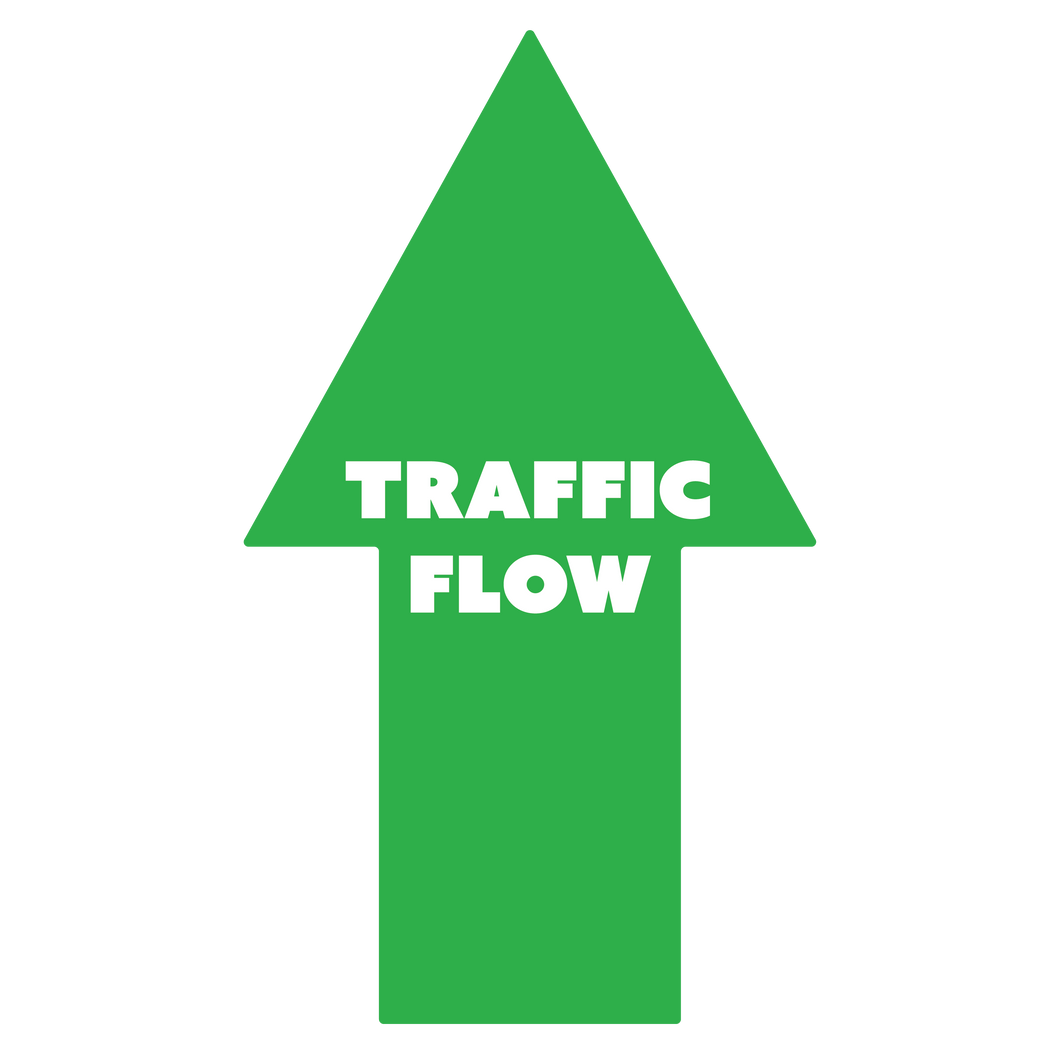 Traffic Flow Arrow - Floor Graphics