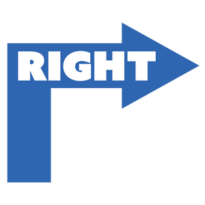 Hard Right Arrow - Floor Graphics