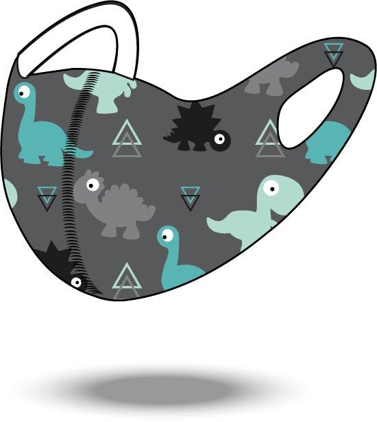 Petite Dinosaur Reusable Soft Style Mask