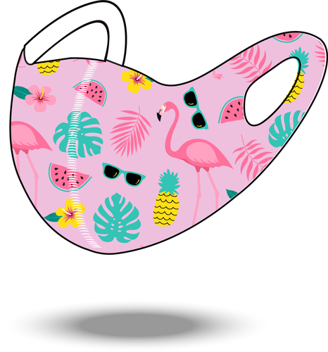 Flamingo Reusable Soft Style Mask